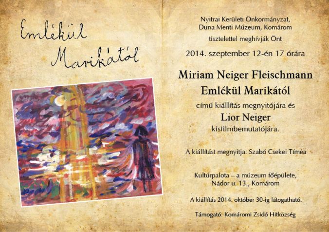 Miriam Fleischmann meghivo 1